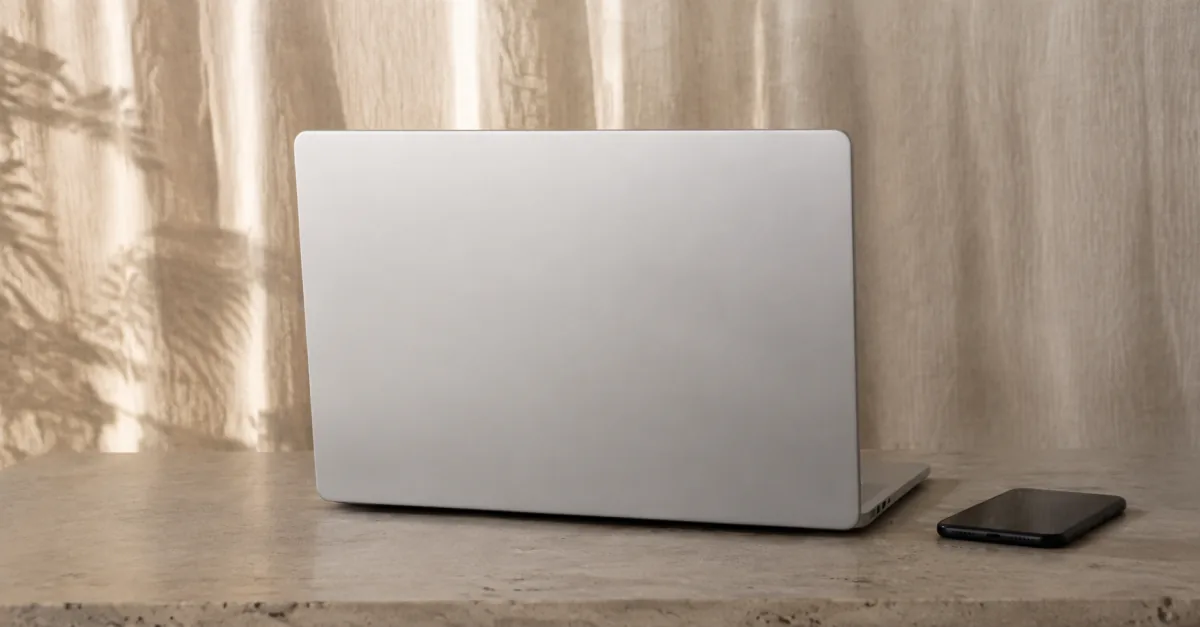 Laptop and phone for comparing web browsing privacy coverage